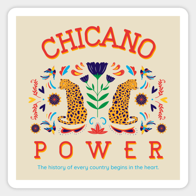 Chicano Mexican Pride Mexico Mexicano Sticker by Tip Top Tee's